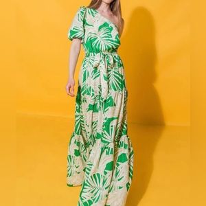 Flying Tomato one shoulder maxi dress